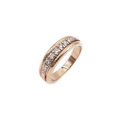 Tuotekuva Kultainen timanttirivisormus 7kpl yht. 0.21ct 17,5 Maija Ojakoski
