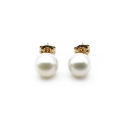 Tuotekuva 18K helmikorvakorut 6mm tapilla