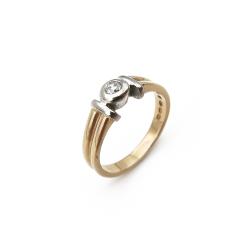 Tuotekuva 18K Sanbergin tim.0,05ct sormus 17,5 v.-99