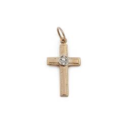 Tuotekuva Kultainen Ristiriipus timantilla