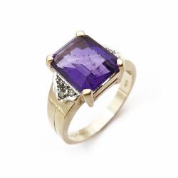 Tuotekuva Timanttisormus violetilla kivellä 0,03ct 17,75mm