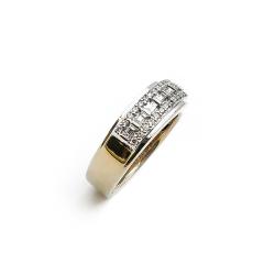Tuotekuva Kultainen timanttisormus 18+mm 0,36ct