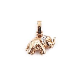 Tuotekuva Kultainen norsuriipus timantilla 0.005ct OPS