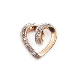 Tuotekuva Kultainen timanttisydänriipus 10kpl yht. 0.03ct OTI