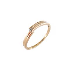 Tuotekuva Kultainen timanttisormus,18mm, Tim.0,02ct