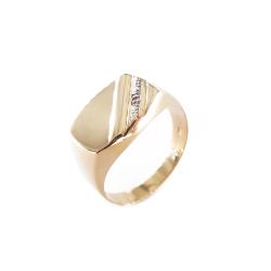 Tuotekuva Kultainen kantasormus,21mm,Tim.0.002ct