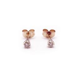 Tuotekuva Kultaiset timanttikorvakorut 0,06ct