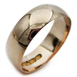 Tuotekuva 18K kihlasormus puolipyöreä 20,45mm v.-63