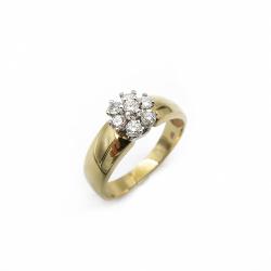 Tuotekuva Kultainen timanttisormus 0.21ct 18,5mm