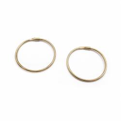 Tuotekuva Kultaiset rengaskorvakorut 14mm