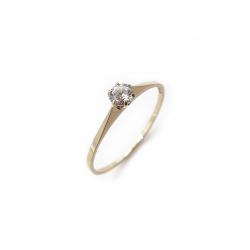 Tuotekuva Timantti solitaire sormus 0,10vt 18mm