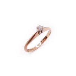 Tuotekuva Timantti solitaire sormus 0,10vt 18mm