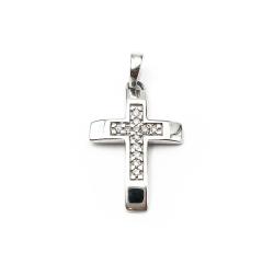 Tuotekuva Valkokultainen timanttiristiriipus 0,012ct