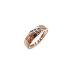 Tuotekuva Kultainen timanttisormus 0,06ct 18mm