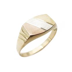 Tuotekuva 18k Triplaväri kantasormus 21,5mm