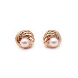 Tuotekuva 18k  helmikorvakorut aidot helmet tim.0,02ct