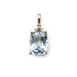Tuotekuva Kultainen timanttiriipus 0,015ct, vaaleansininen kivi