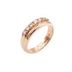 Tuotekuva 18k kultainen timanttirivisormus 7kpl yht. 0.25ct 16 2000 H.Lahtinen&Co