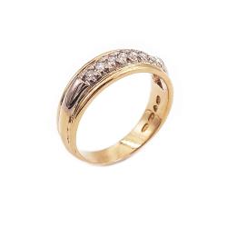 Tuotekuva 18k kultainen timanttirivisormus 7kpl yht.0,14ct 16 2009 Kultajousi Oy
