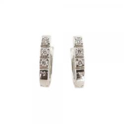 Tuotekuva Valkokultaiset timanttikorvakorut, 6x0,01ct
