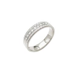 Tuotekuva Valkokultainen Kohinoor rivitimanttisormus 0,22ct 18,25mm