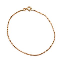 Tuotekuva Kultainen cordellranneketju 18cm 1,2mm