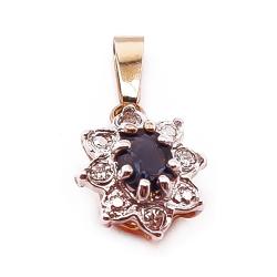 Tuotekuva Kultainen sinisafiiri-timanttiriipus 0,08ct