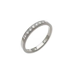 Tuotekuva Valkokultainen Kohinoor rivisormus 0,2ct 17,5mm