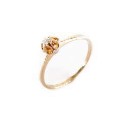 Tuotekuva Kultainen timanttisormus,17,5mm, Tim.0,02ct