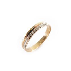 Tuotekuva Kultainen timanttisormus, 18mm, Tim.0,03ct