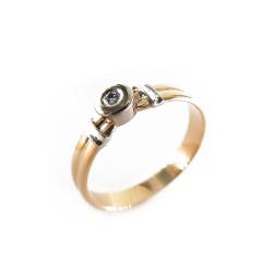 Tuotekuva Kultainen timanttisormus, 17,25mm, Tim.0,01ct