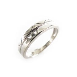 Tuotekuva Valkokultainen timanttisormus, Tim. 0,01ct, 18,75mm