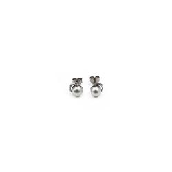 Tuotekuva Valkokultaiset helmikorvakorut timantilla 2x0,005ct