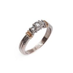Tuotekuva Valkokultainen Silván timanttisormus 3kpl yhteensä 0.34ct 18.25 2002