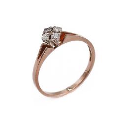 Tuotekuva 18k kultainen timanttisormus 4kpl yht. 0.16ct 16.75 1976 H.Lahtinen&Co