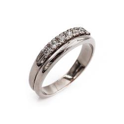 Tuotekuva Valkokultainen timanttisormus 7kpl yht. 0.14ct 16.25 SH