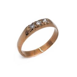 Tuotekuva 18k kultainen timanttirivisormus 3kpl yht. 0.12ct 16 1999 OLL