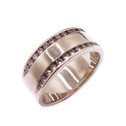 Tuotekuva Valkokultainen timanttisormus 0,32ct 17mm