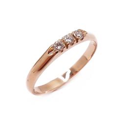 Tuotekuva Kultainen rivitimanttisormus 0,12ct 17,5mm v.-92