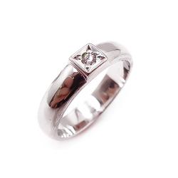 Tuotekuva Valkokultainen timanttisormus 0,05ct 16,5mm