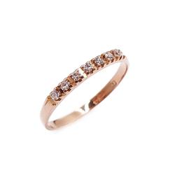 Tuotekuva 18k rivitimanttisormus 7x0,01ct 17mm v.-87