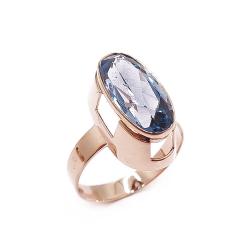 Tuotekuva Kultainen aqua sormus 21mm v.-64