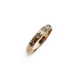 Tuotekuva Kultainen timanttitähti sormus 17,75mm 0,05ct