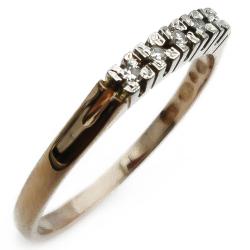 Tuotekuva Kultainen timanttisormus rivari 17,5mm 5x0,005ct