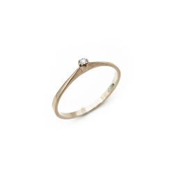 Tuotekuva Kultainen tim.0,02ct sormus koko 16,25