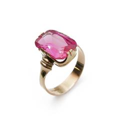 Tuotekuva Pinkkikivellinen sormus 18mm v.-80