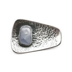 Tuotekuva Rintaneula lilalla kivellä, Käsityö v.-63