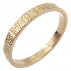 Tuotekuva 18K puukuvioinen sormus 3mm 17.5 1970 Sarosto Reino Juhani