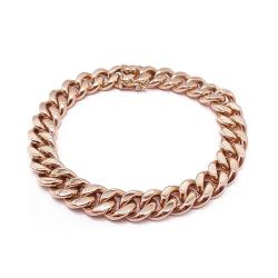 Tuotekuva Kultainen umpi panssariranneketju 18,5cm v.2003 Käsityö!