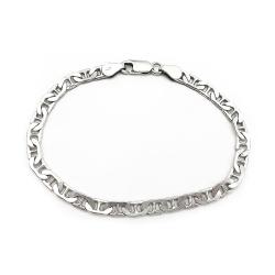 Tuotekuva 4,6mm Litistetty rannekoru 18cm soikein lenkein